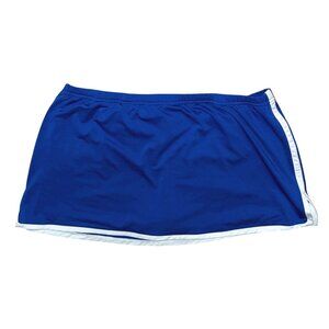 Augusta Sportswear Womens 2XL Blue Athletic Skort With White Side Trim Polyester
